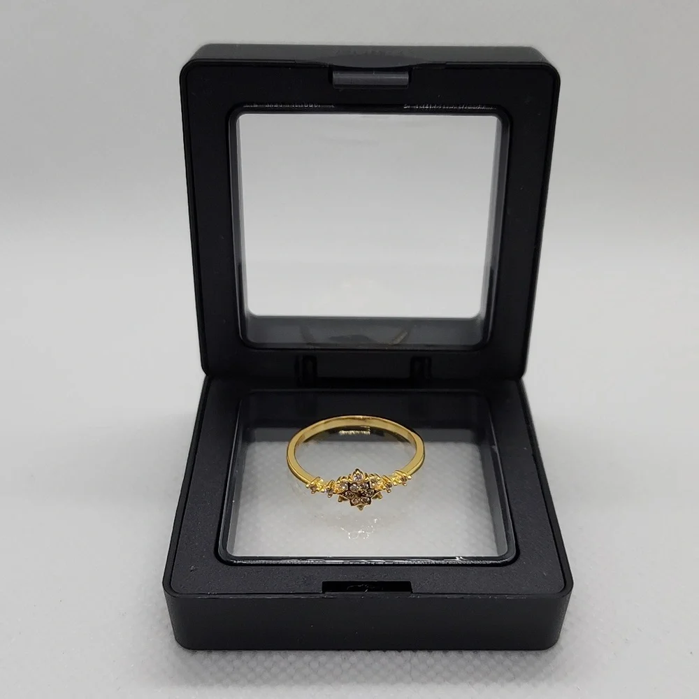 18K Yellow Gold Plated 925 Sterling Silver Ring - Picture 4 of 12